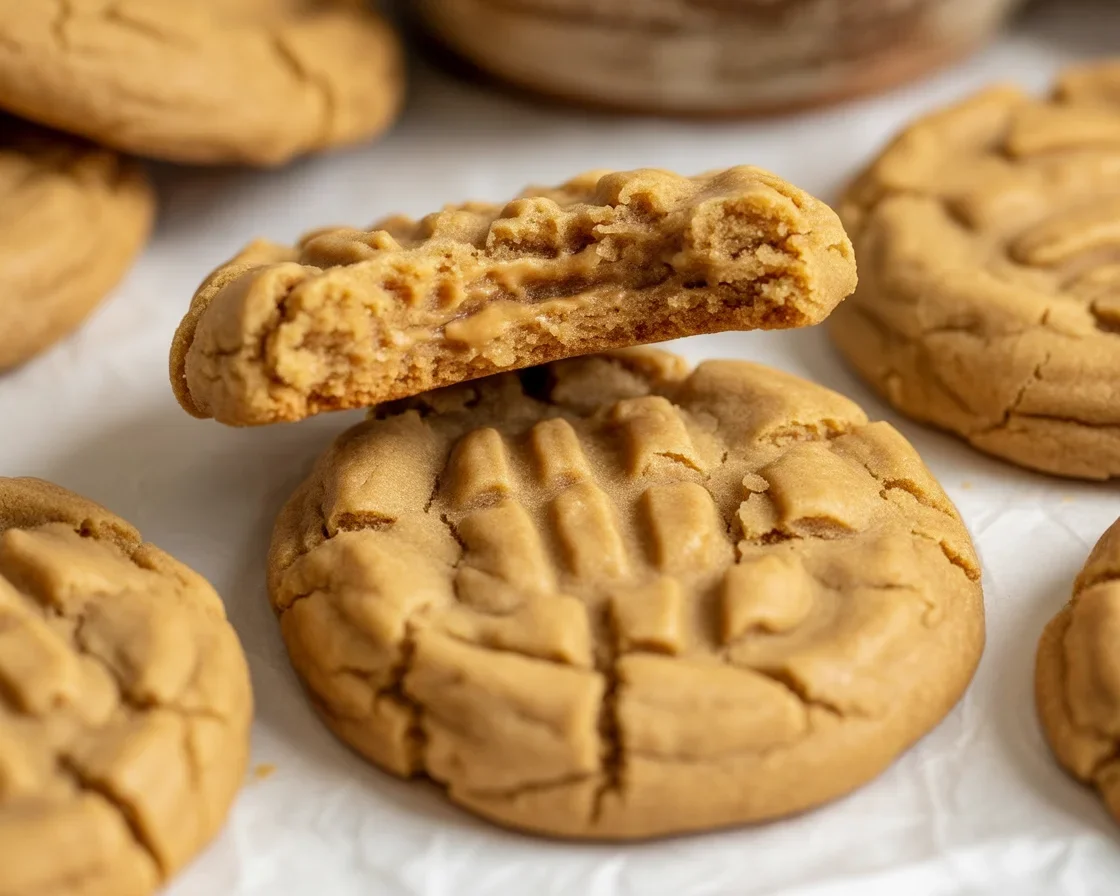 Delicious 3-Ingredient Peanut Butter Cookies ready to indulge your sweet tooth