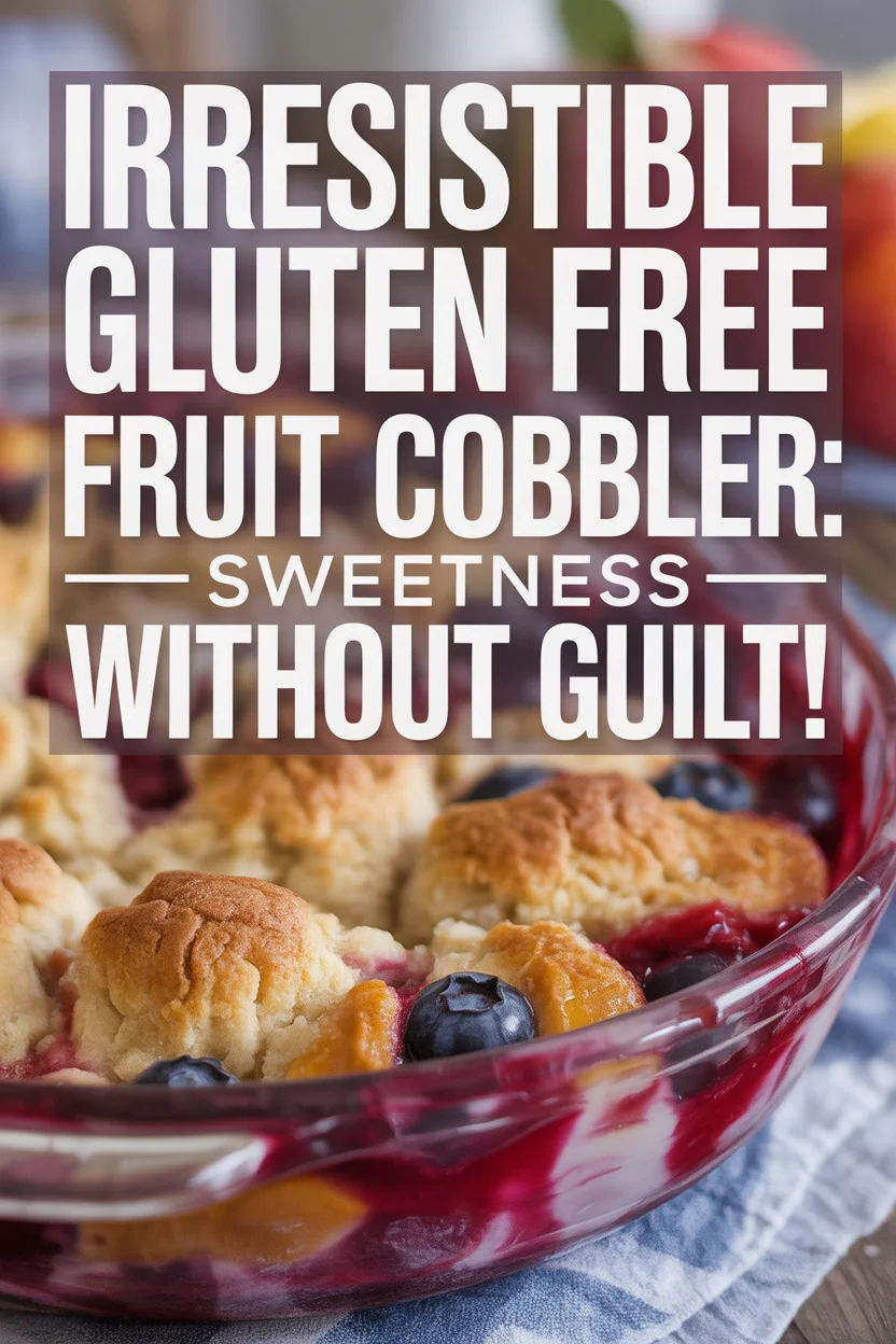 Irresistible Gluten Free Fruit Cobbler: Sweetness Without Guilt!