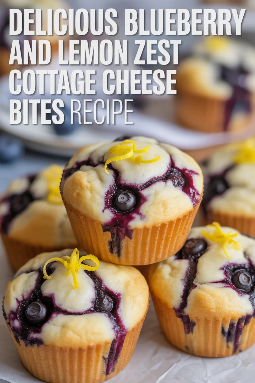 Blueberry and Lemon Zest Cottage Cheese Bites