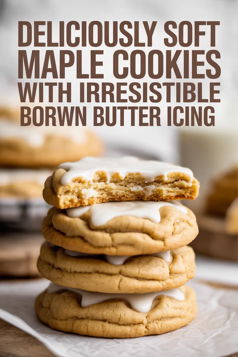 Soft Maple Cookies with Brown Butter Icing
