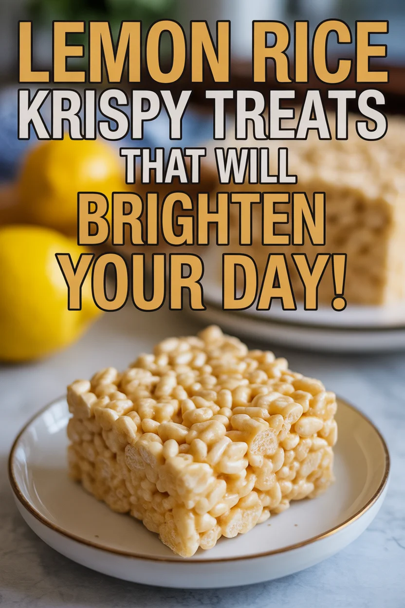 Lemon Rice Krispy Treats That Will Brighten Your Day!