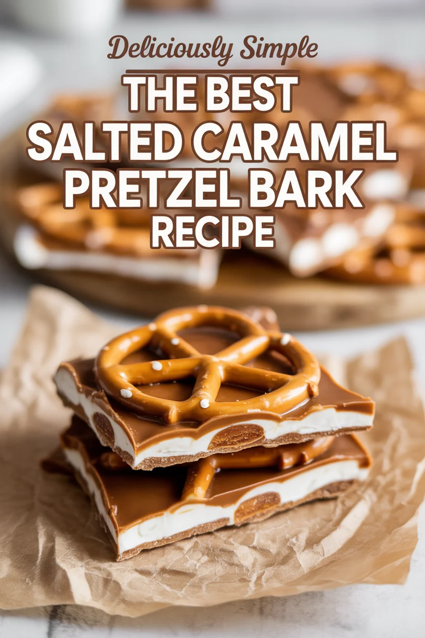 Deliciously Simple The Best Salted Caramel Pretzel Bark Recipe