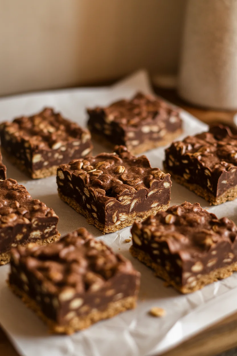 Deliciously Easy No Bake Chocolate Oatmeal Bars Recipe
