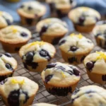 Blueberry and Lemon Zest Cottage Cheese Bites on a plate, healthy snack option.