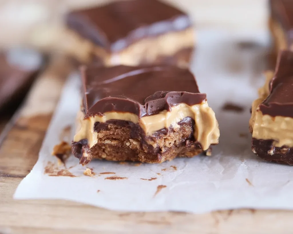 Delicious Chocolate Caramel Coffee Pretzel Bars with a crunchy pretzel topping.