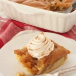 Delicious 3 Ingredient Apple Cake made with apple pie filling and cake mix.
