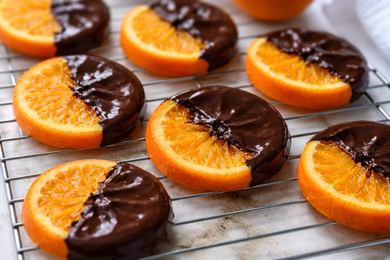 Classic homemade orange candy slices on a plate, ready to enjoy.