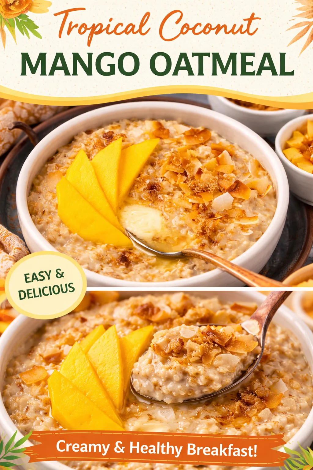 Delicious Coconut Oatmeal Bowl to Kickstart Your Day