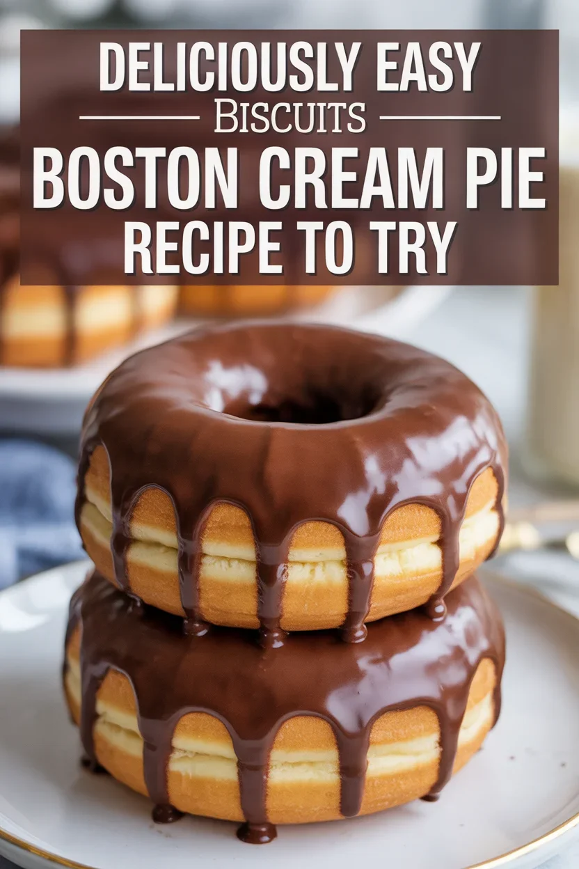 Deliciously Easy Biscuits Boston Cream Pie Recipe to Try
