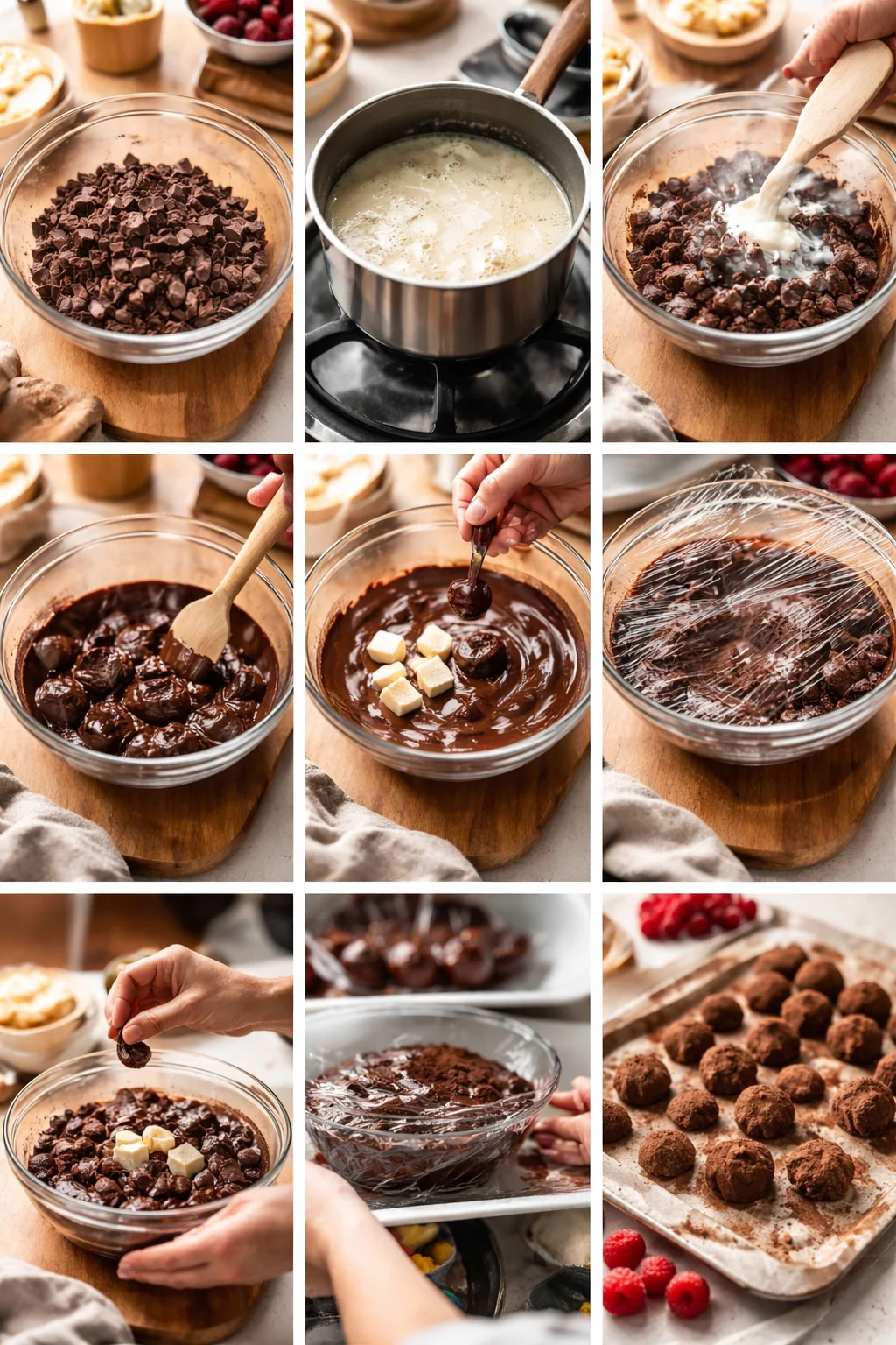 Chocolate Raspberry Truffles