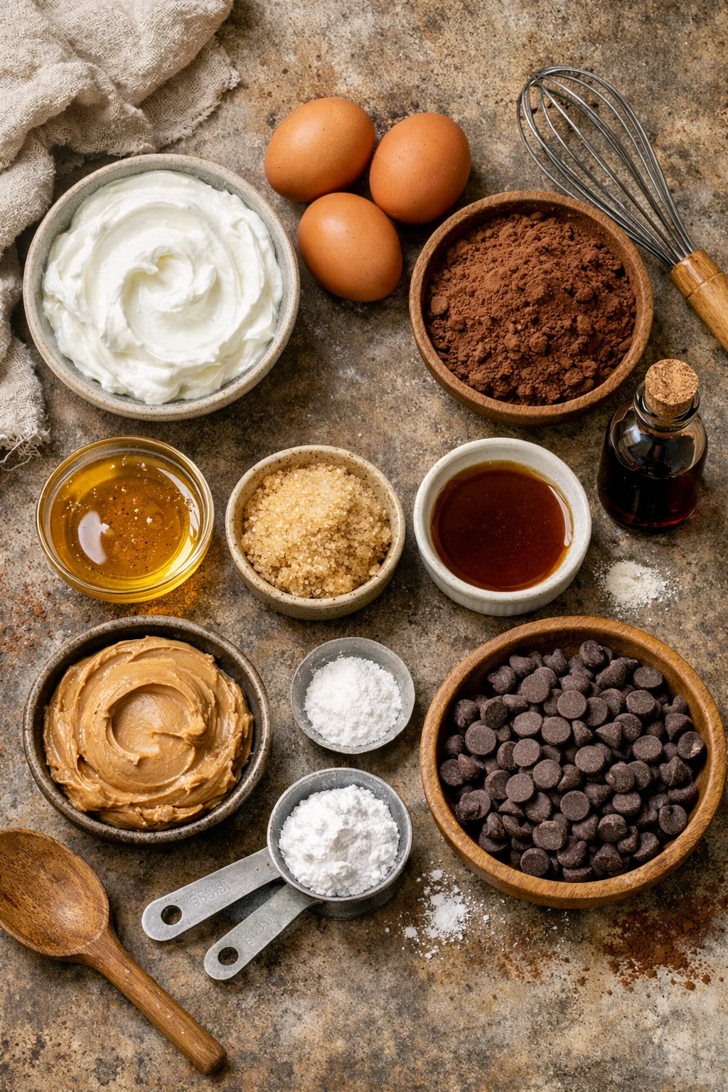 floureless Greek Jogurt Brownies