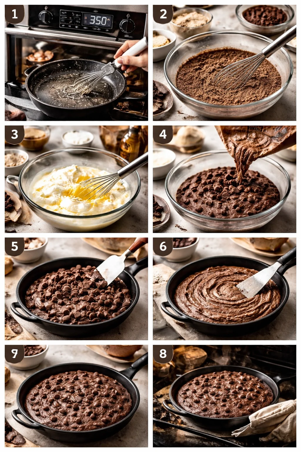 High protein brownie skillet recipe