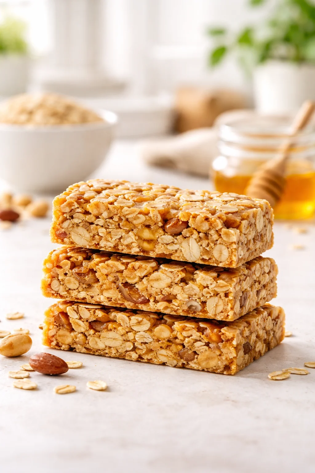 No-Bake Peanut Butter Protein Bars