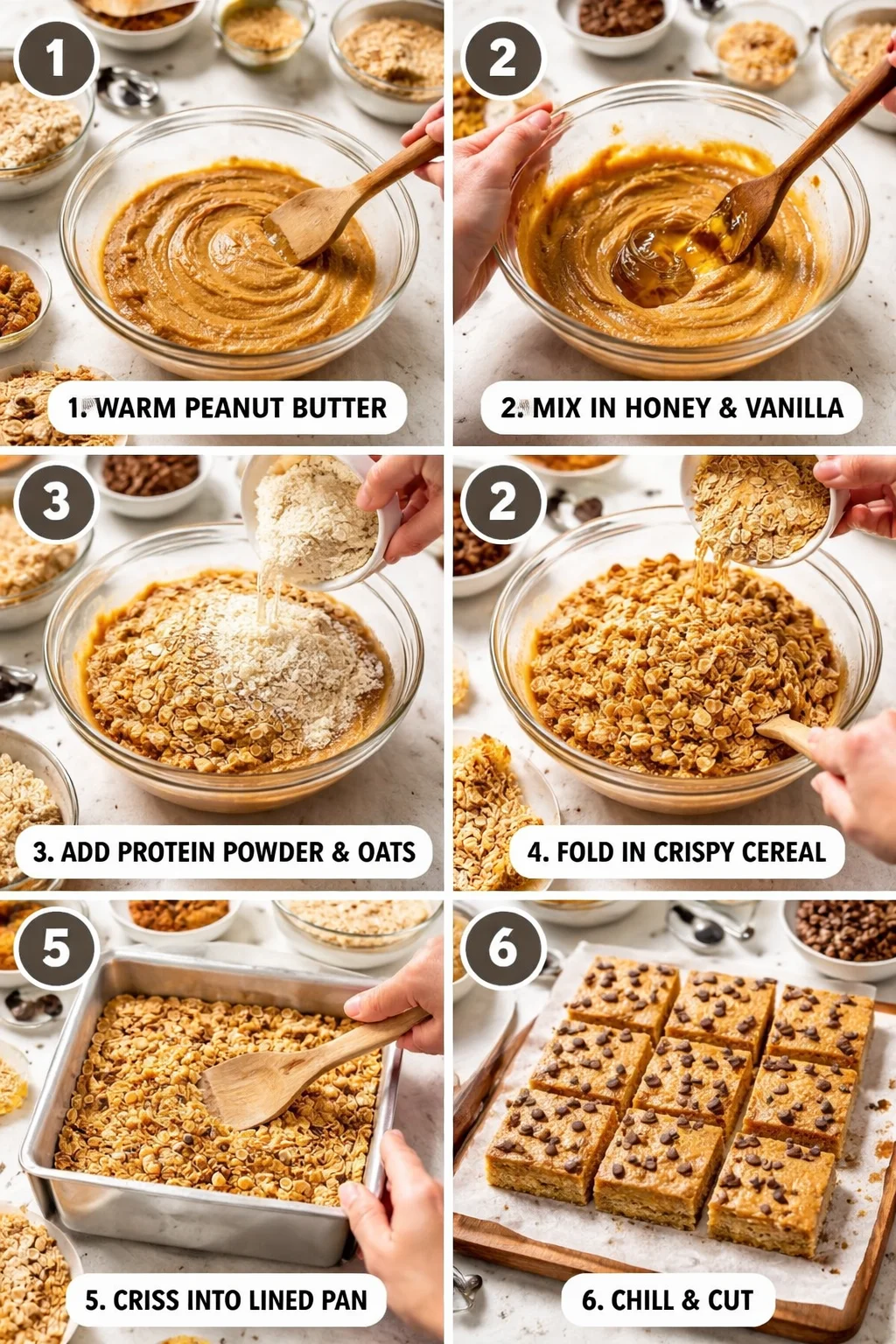 Delicious No-Bake Peanut Butter Protein Bars in Minutes!