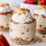 Healthy Protein Cottage cheesecake Jars with Greek yogurt and cottage cheese