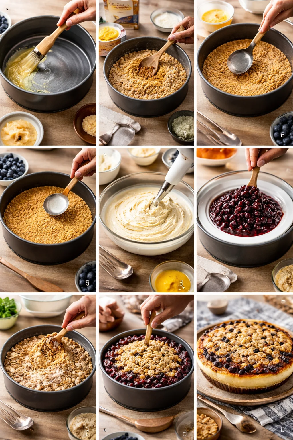 Blueberry Crumble Cheesecake