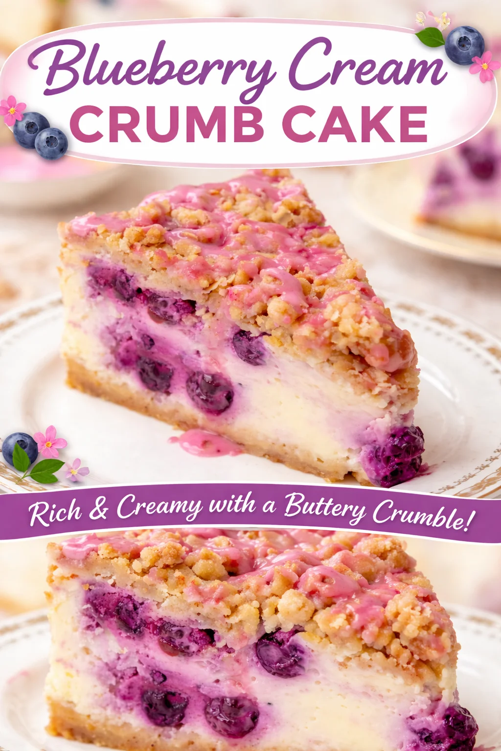 Blueberry Crumble Cheesecake
