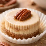 Pecan Praline Mini Cakes with caramelized pecans and a praline glaze