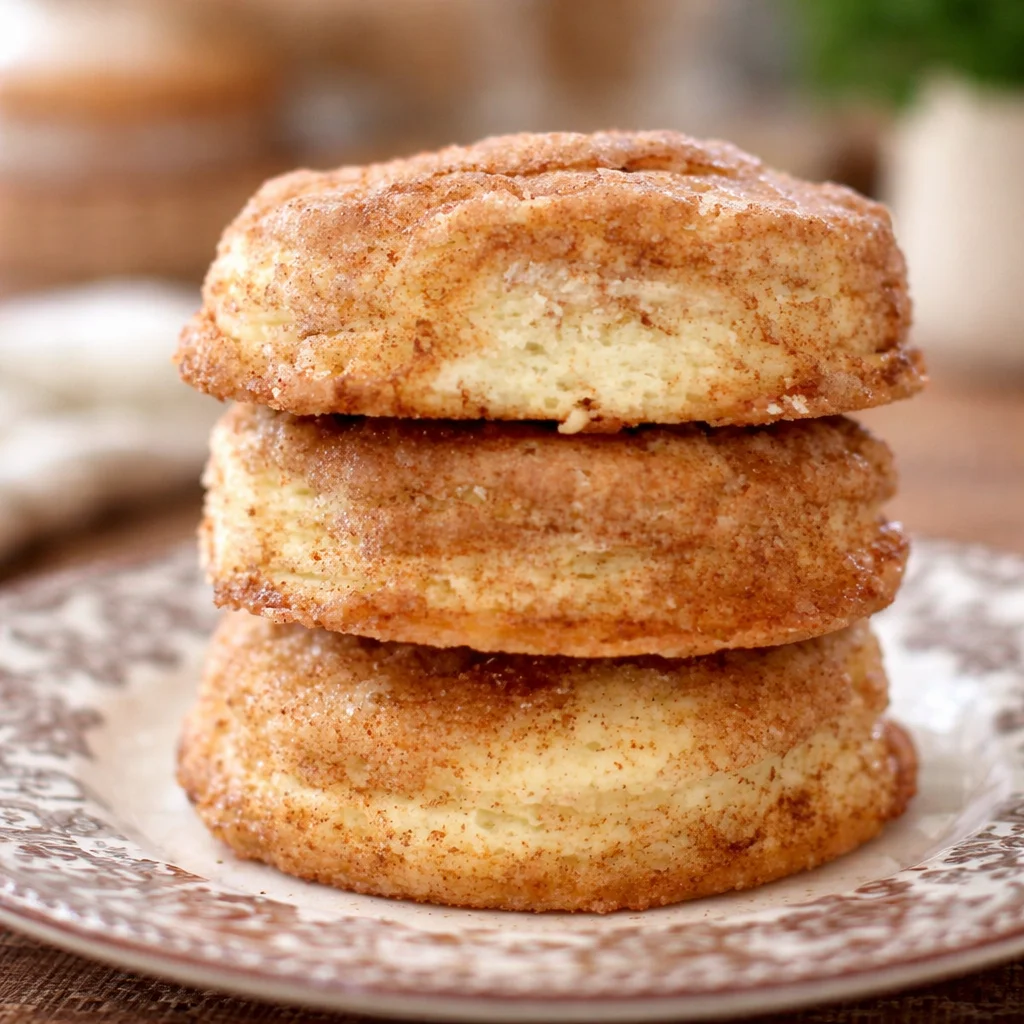 Delicious soft and chewy Snickerdoodle Cookies coated in cinnamon sugar.