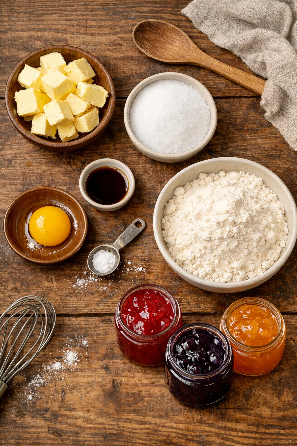 Flower Jam Thumbprint Cookies