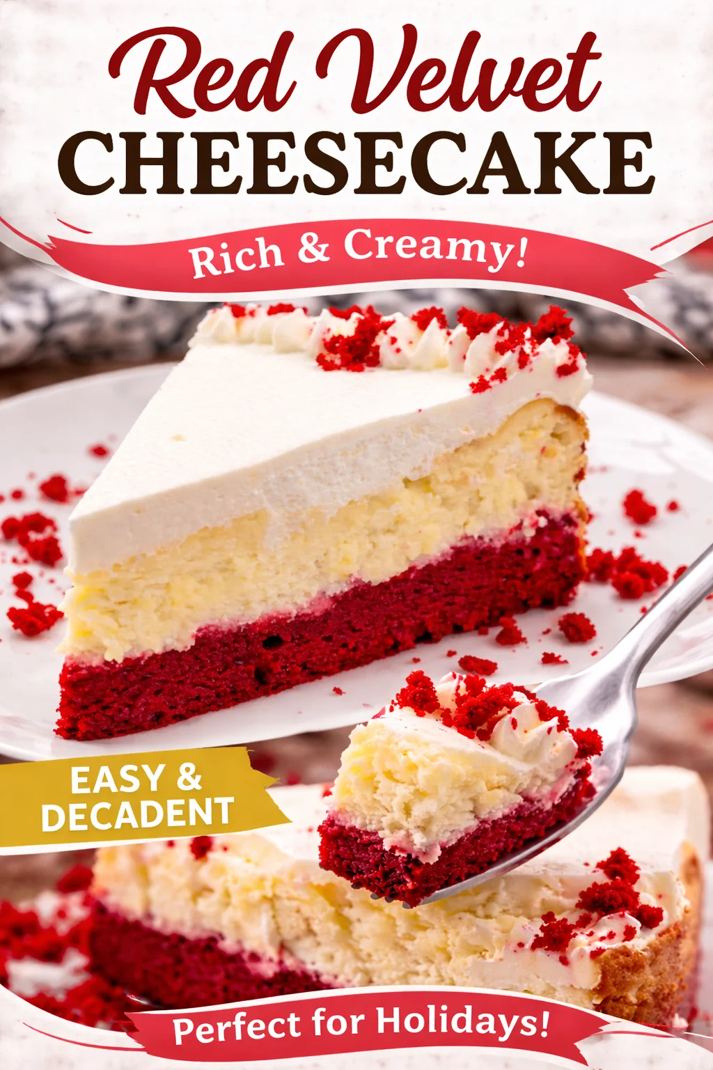 Knock You Naked Red Velvet Cheesecake