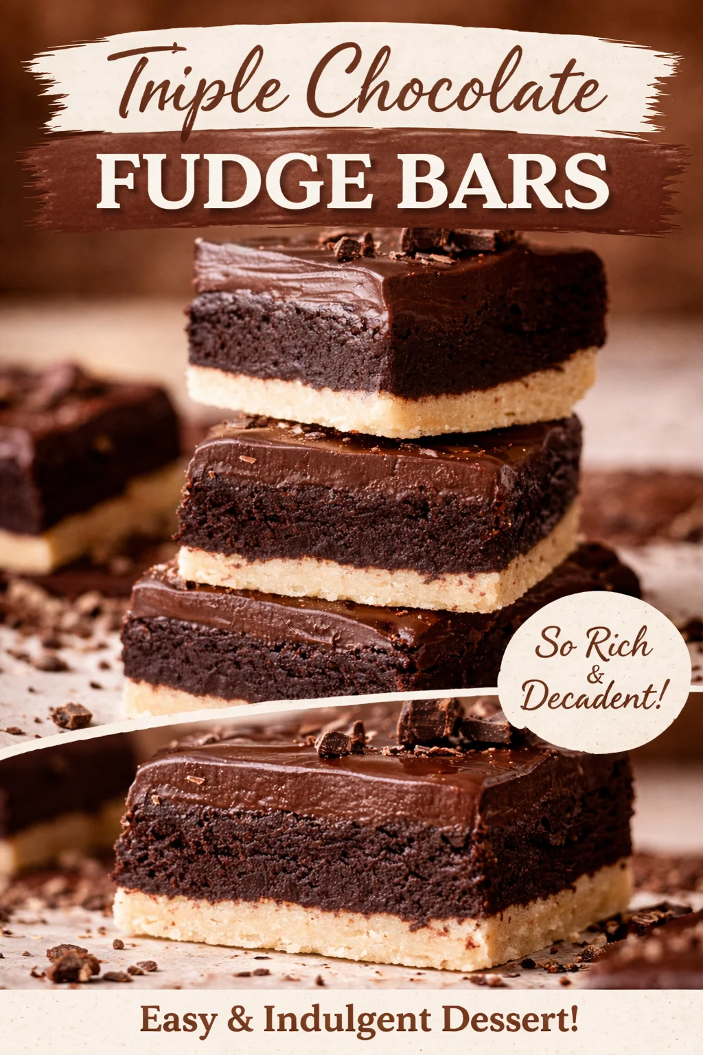 Irresistible Brownie Shortbread Bars with Ganache Recipe