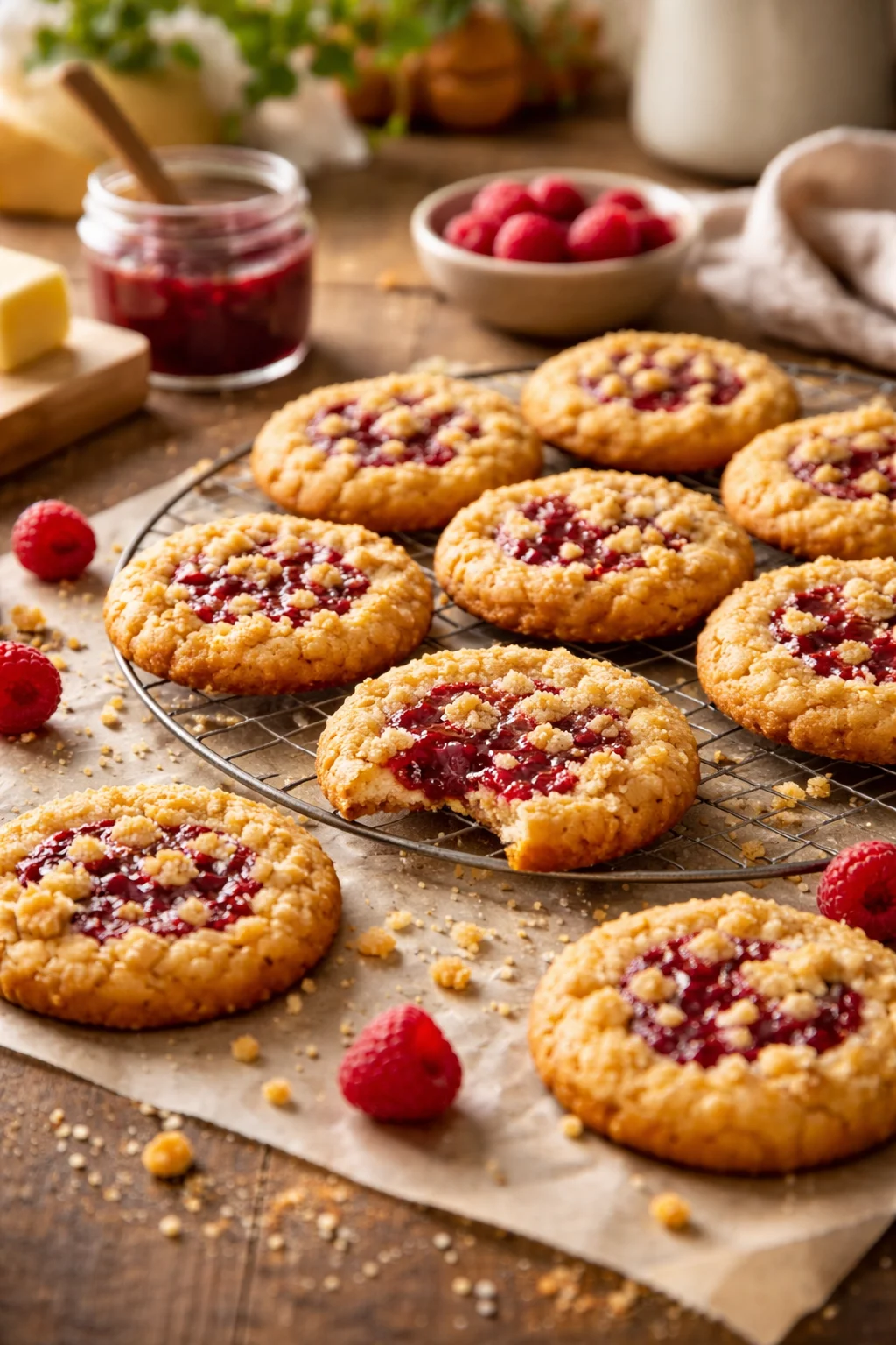 Irresistible Raspberry Crumble Cookies You'll Love to Bake!