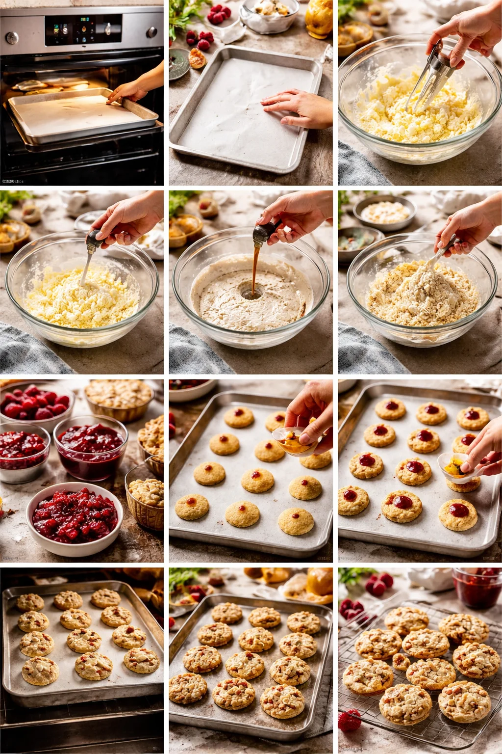 Raspberry Crumble Cookies