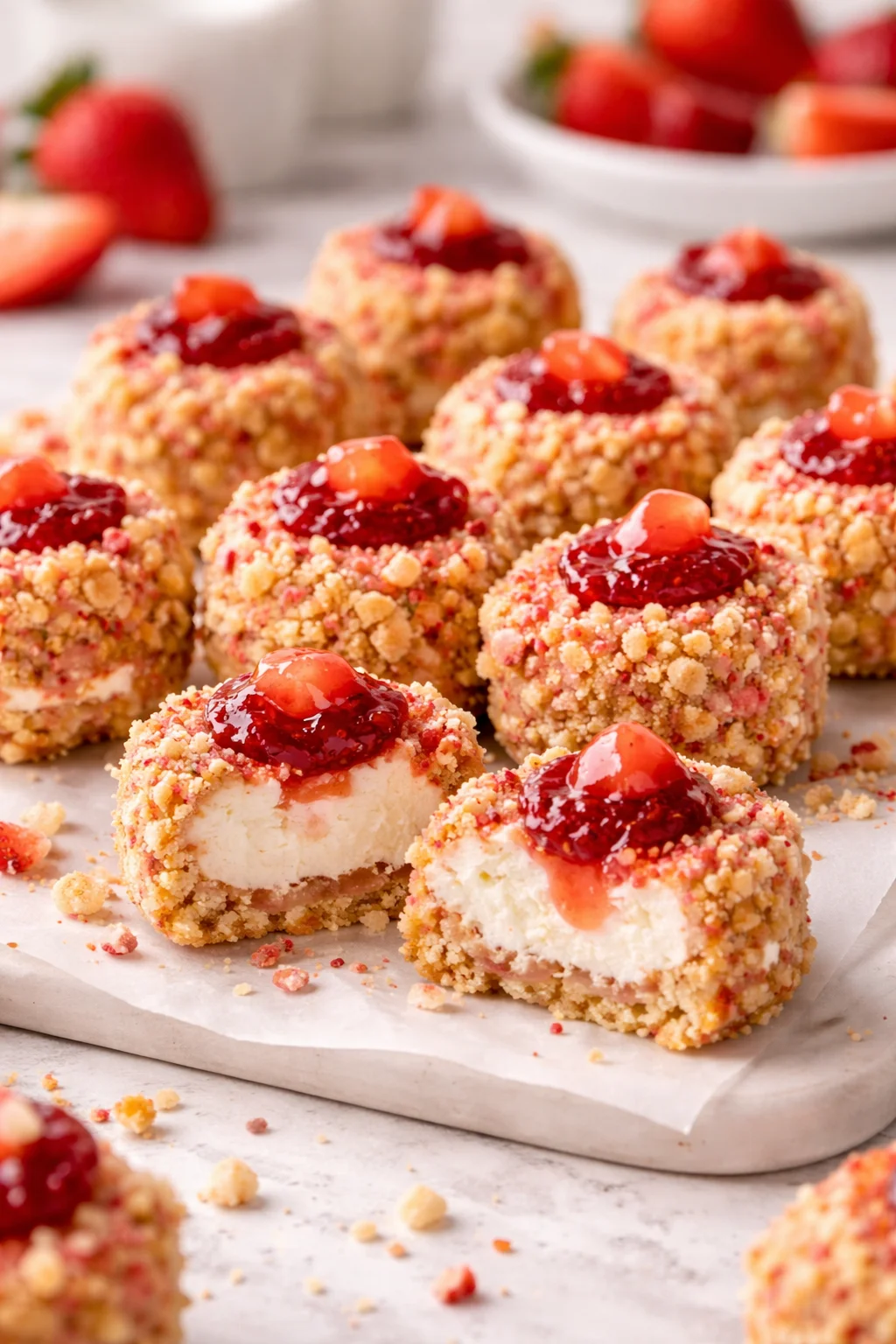 Irresistible Strawberry Cheesecake Crunch Bites You&rsquo;ll Love