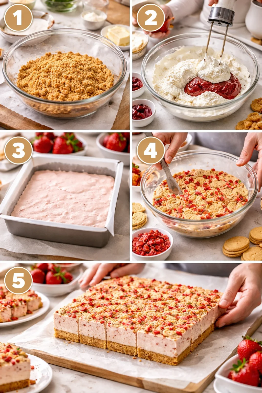 Strawberry Cheesecake Crunch Bites