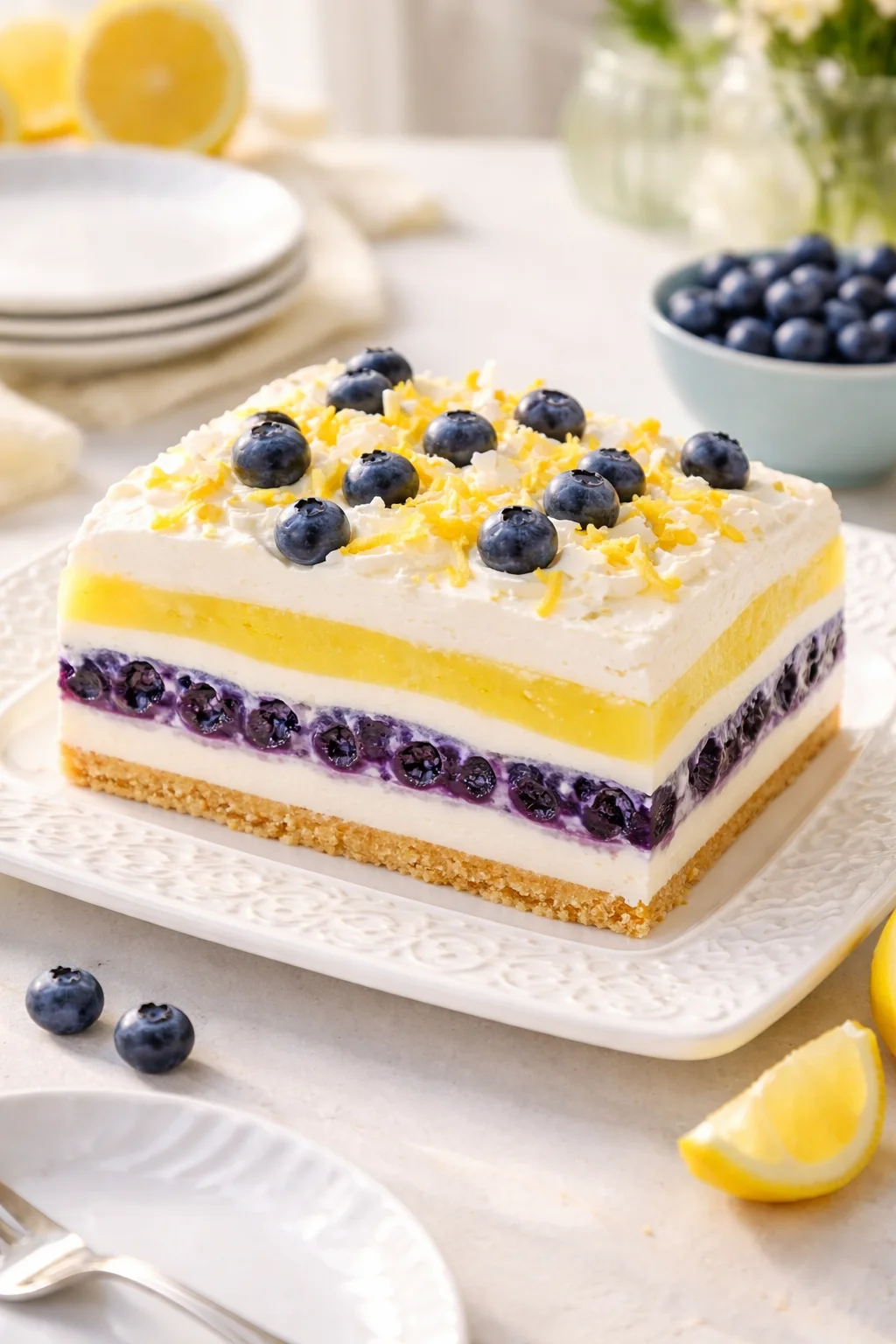 Lemon Blueberry Lasagna that Will Wow Your Taste Buds!