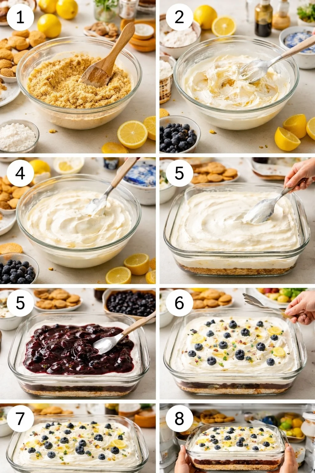Lemon Blueberry Lasagna