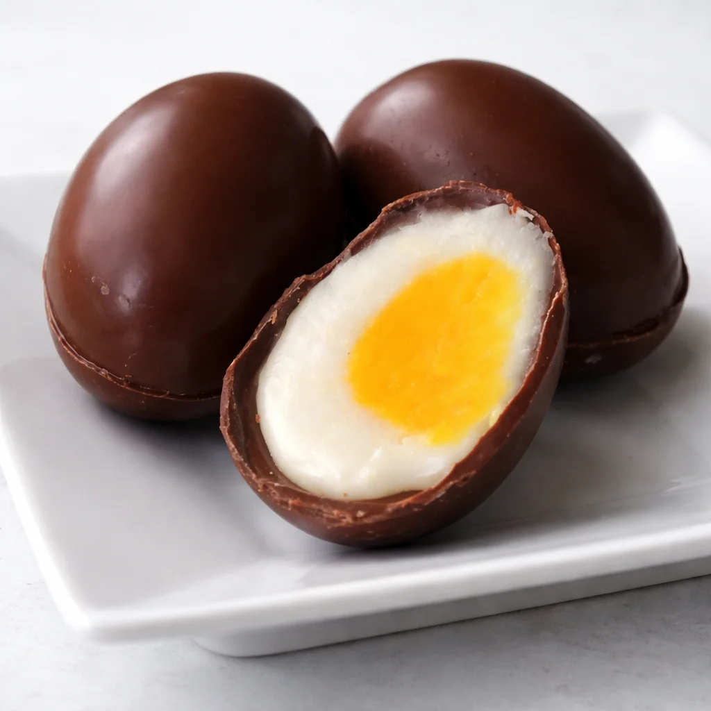 Delicious homemade Cadbury Creme Eggs with creamy filling for Easter treats.