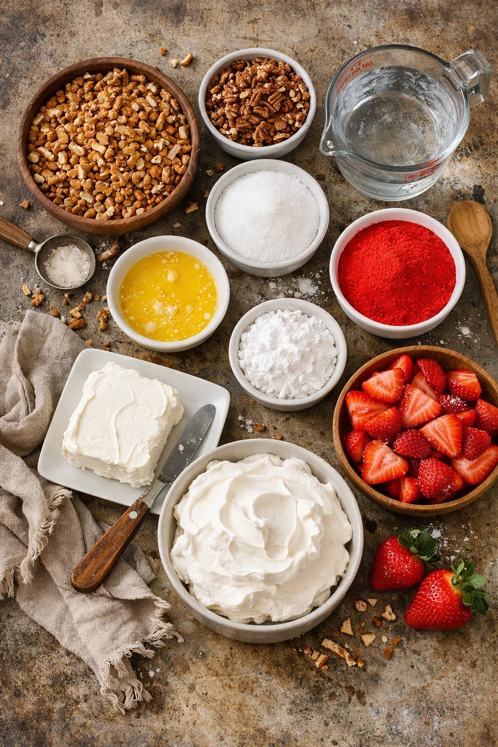 Tasty and Bright Delicious Strawberry Crackle Salad Recipe