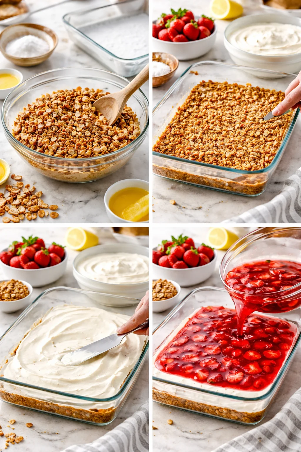 Tasty and Bright Delicious Strawberry Crackle Salad Recipe