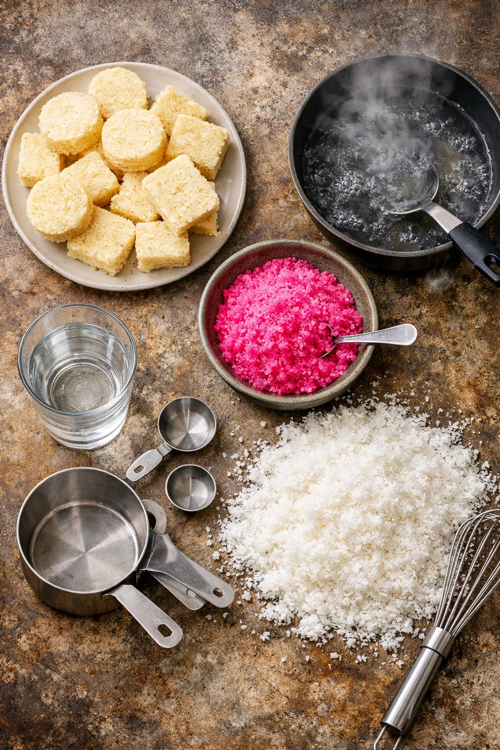 Charming Vintage Australian Pink Jelly Coconut Cakes to Savor