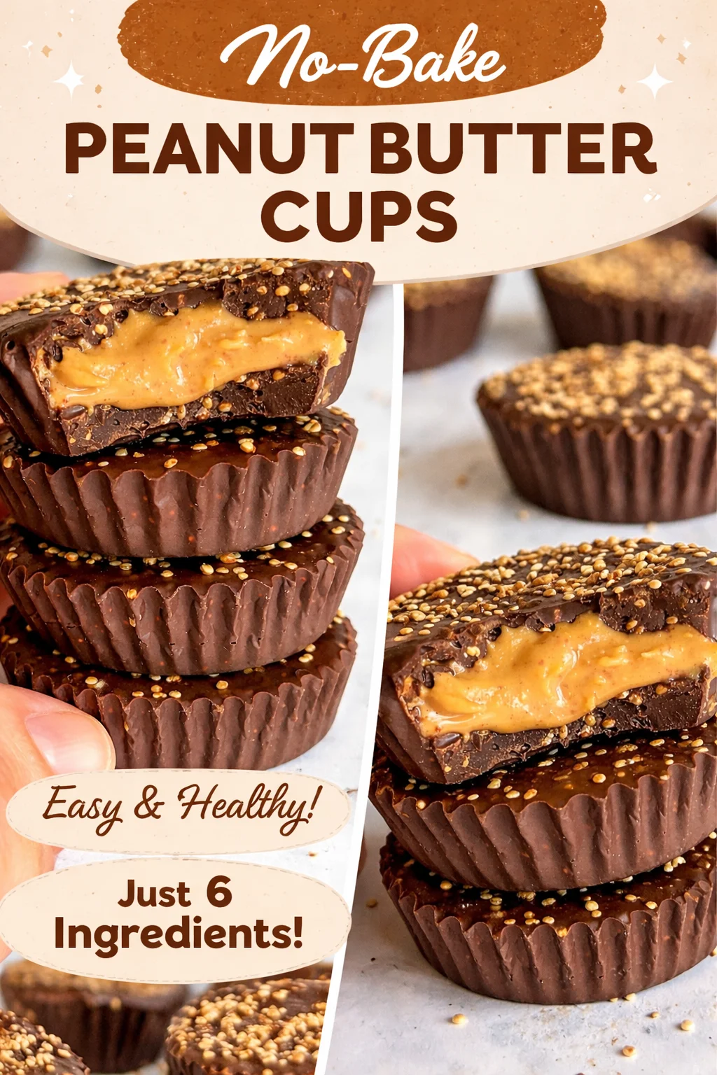 Vegan Quinoa Crunch Peanut Butter Cups