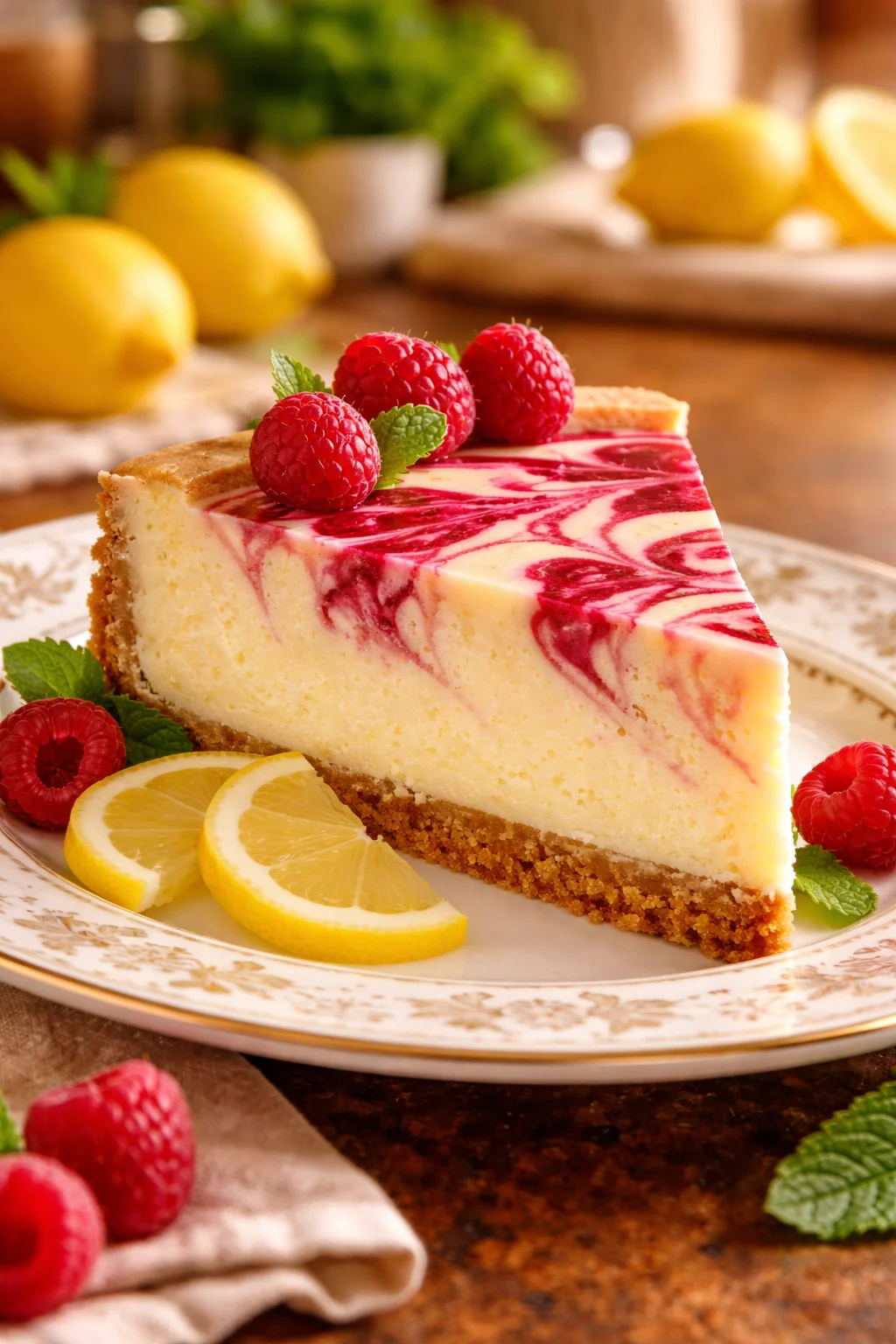 Deliciously Creamy Raspberry Swirl Cheesecake You&rsquo;ll Love