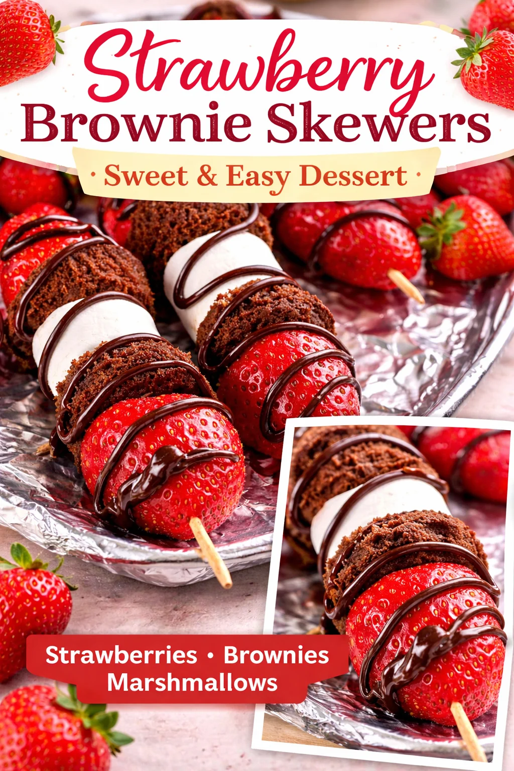Deliciously Fun Strawberry Brownie Kabobs for Sweet Moments