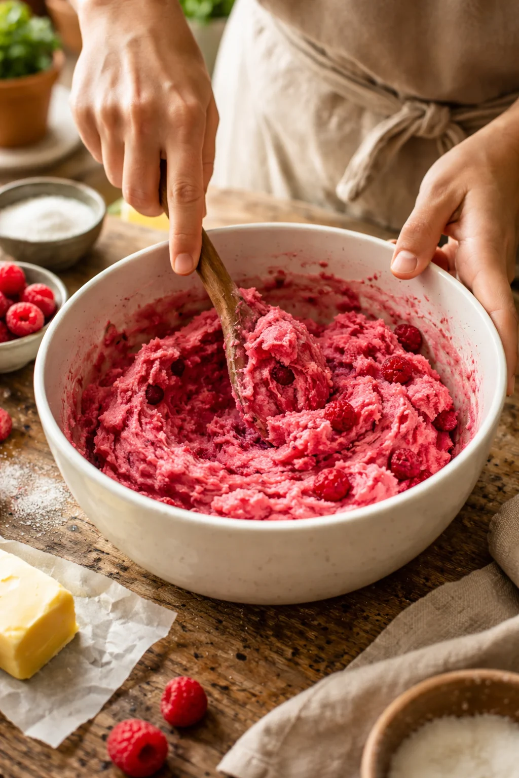 Soft and Chewy Raspberry Sugar Cookies