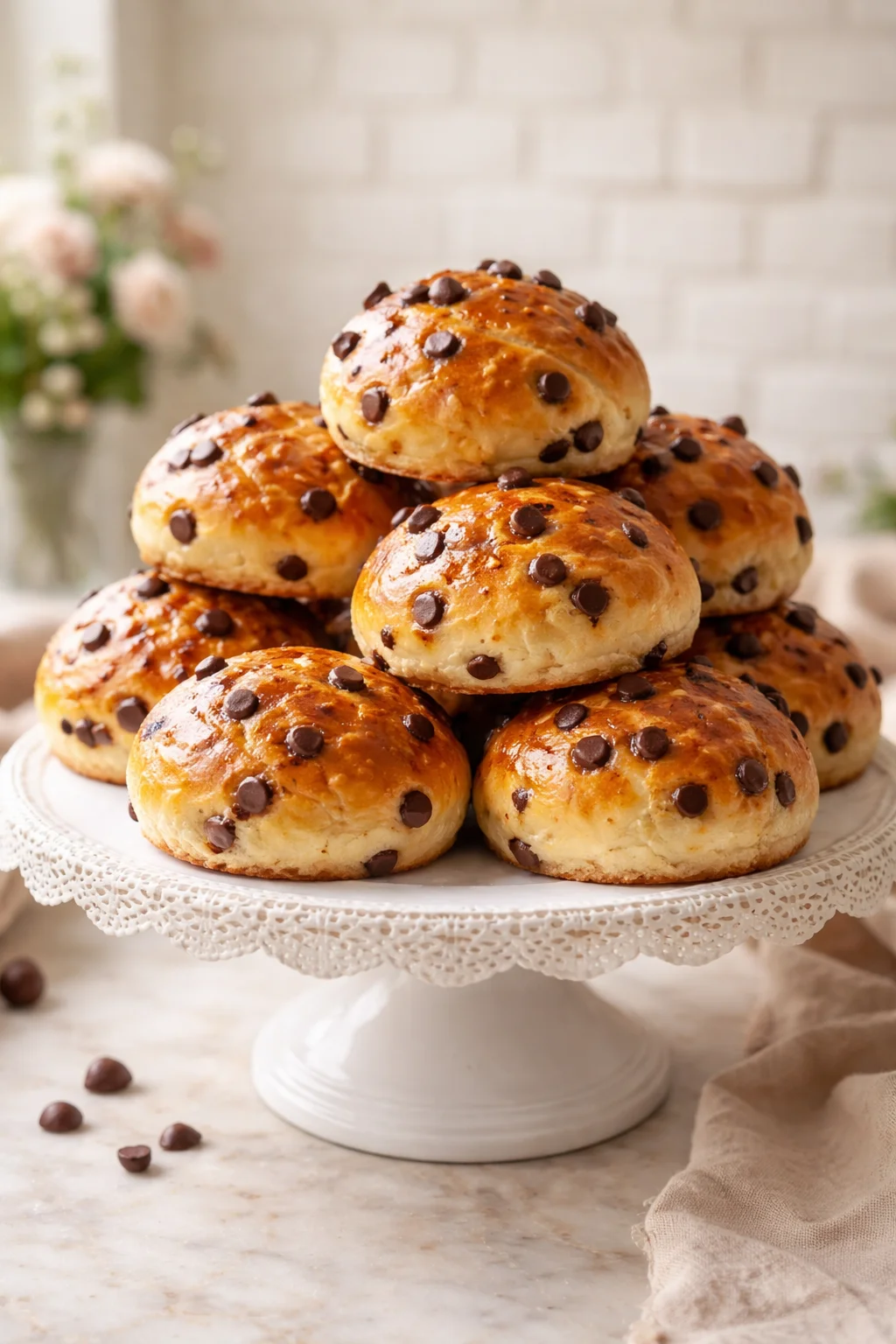 Chocolate Chip Vanilla Custard Brioche