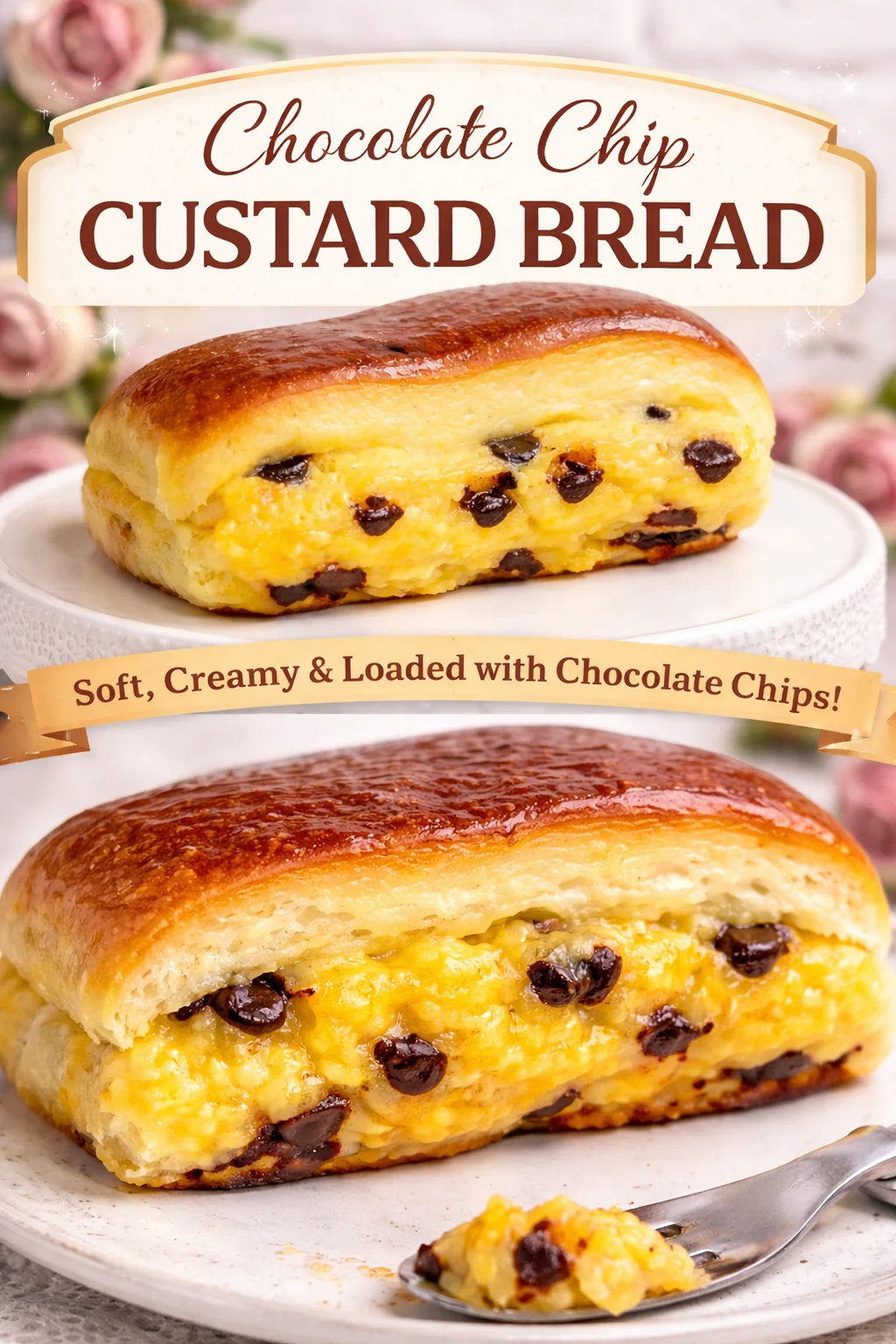 Chocolate Chip Vanilla Custard Brioche