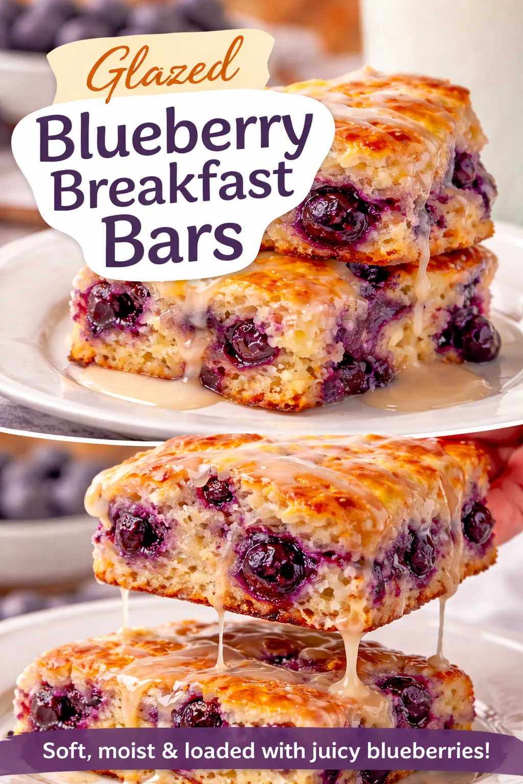 Flaky Blueberry Biscuits with Zesty Lemon Glaze to Brighten Your Day