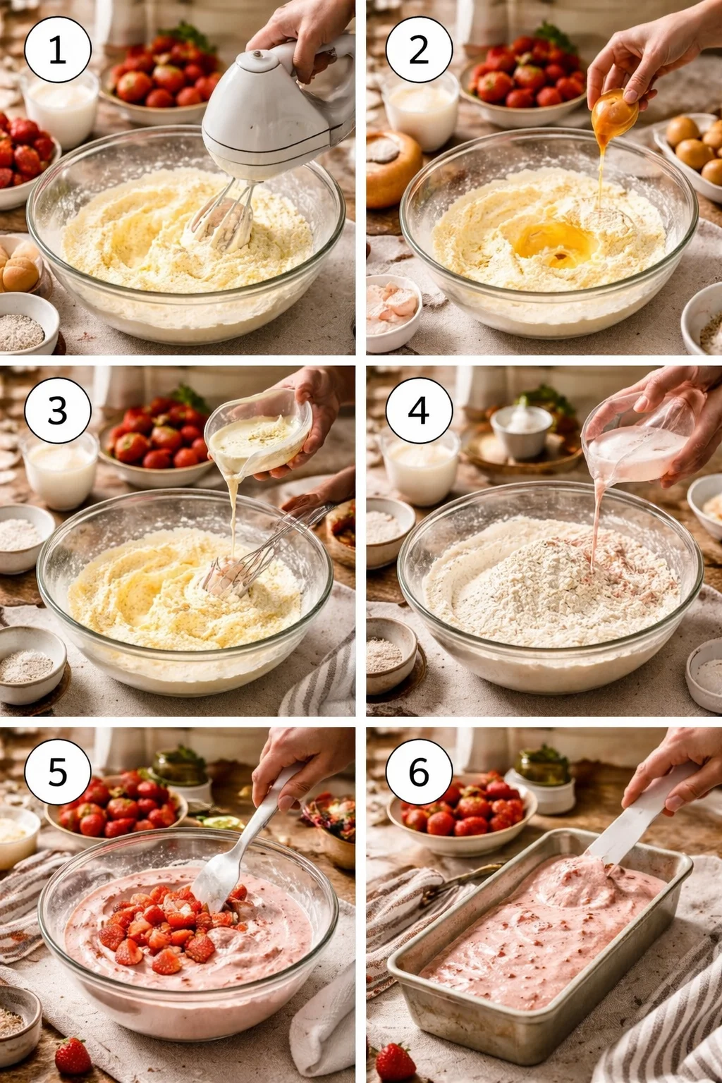 Strawberry Milkshake Pound Cake