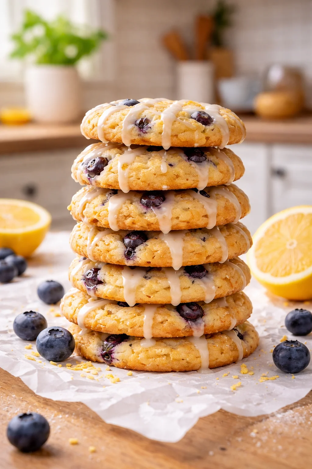 Melt-in-Your-Mouth Lemon Blueberry Cookies - Simply Delicious!