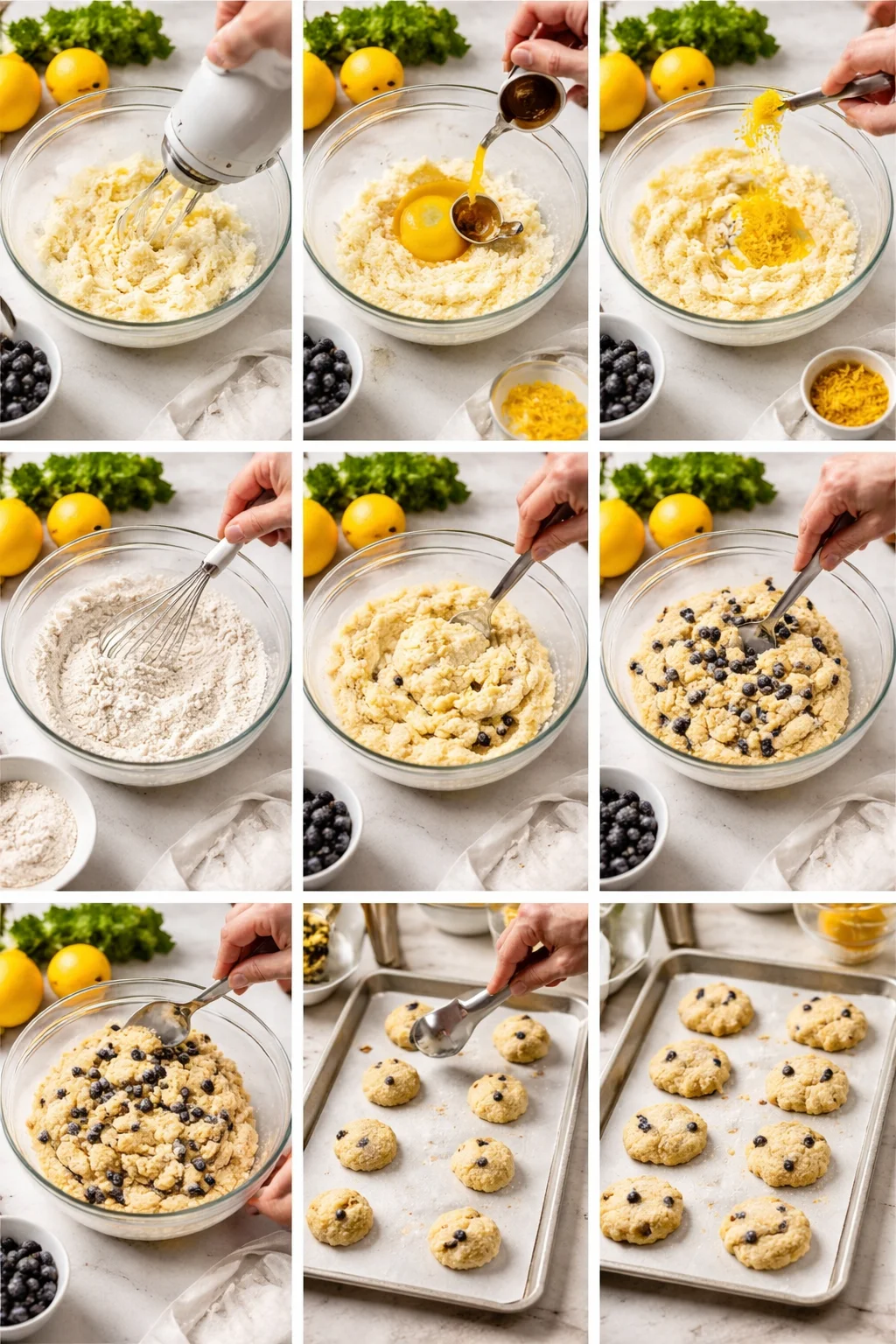 Melt-in-Your-Mouth Lemon Blueberry Cookies - Simply Delicious!