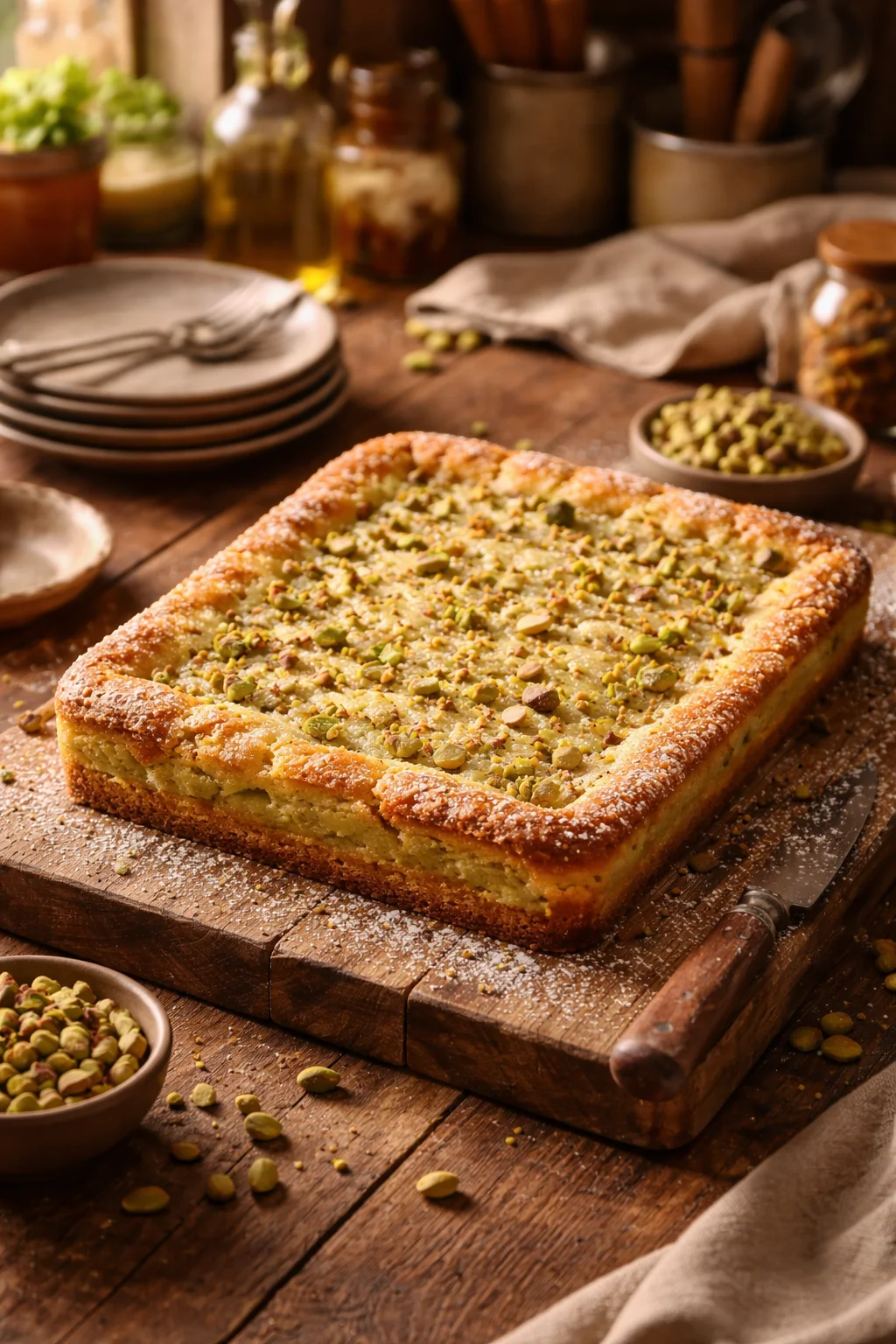 Pistachio Gooey Butter Cake Recipe