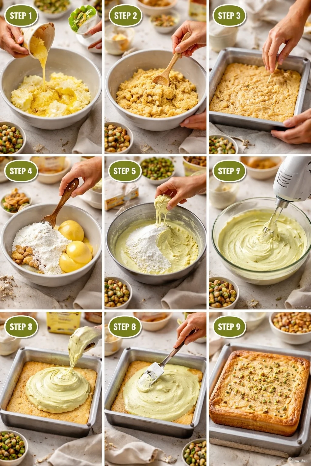 Pistachio Gooey Butter Cake Recipe