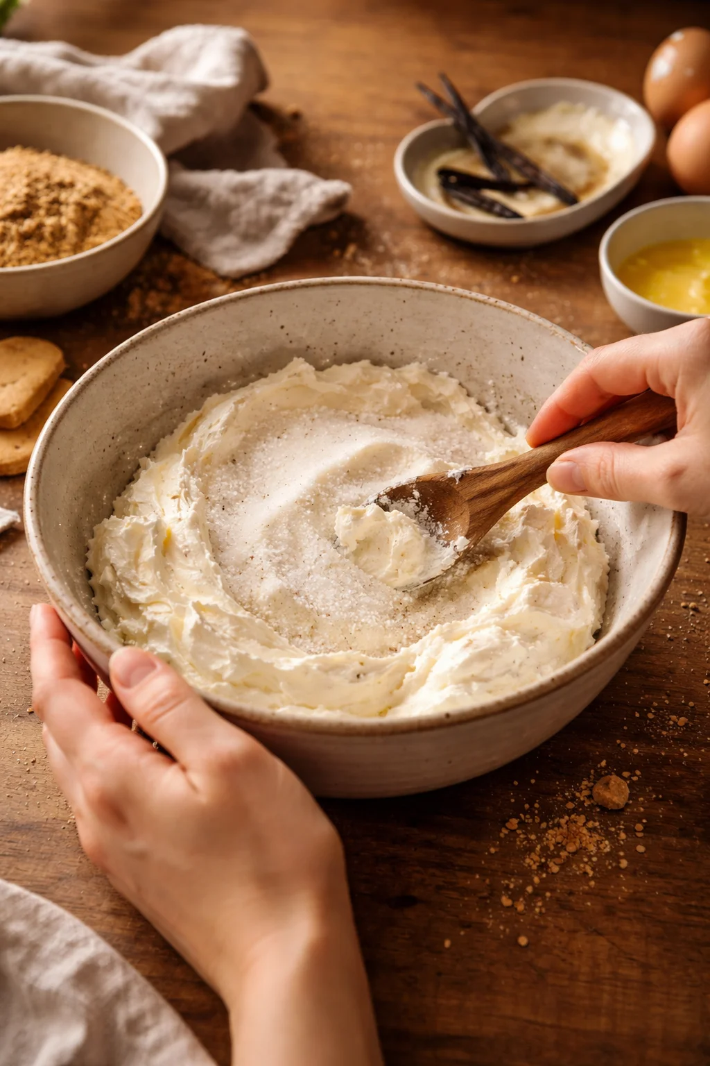 Rich and Creamy Vanilla Bean Butter Cheesecake Delight