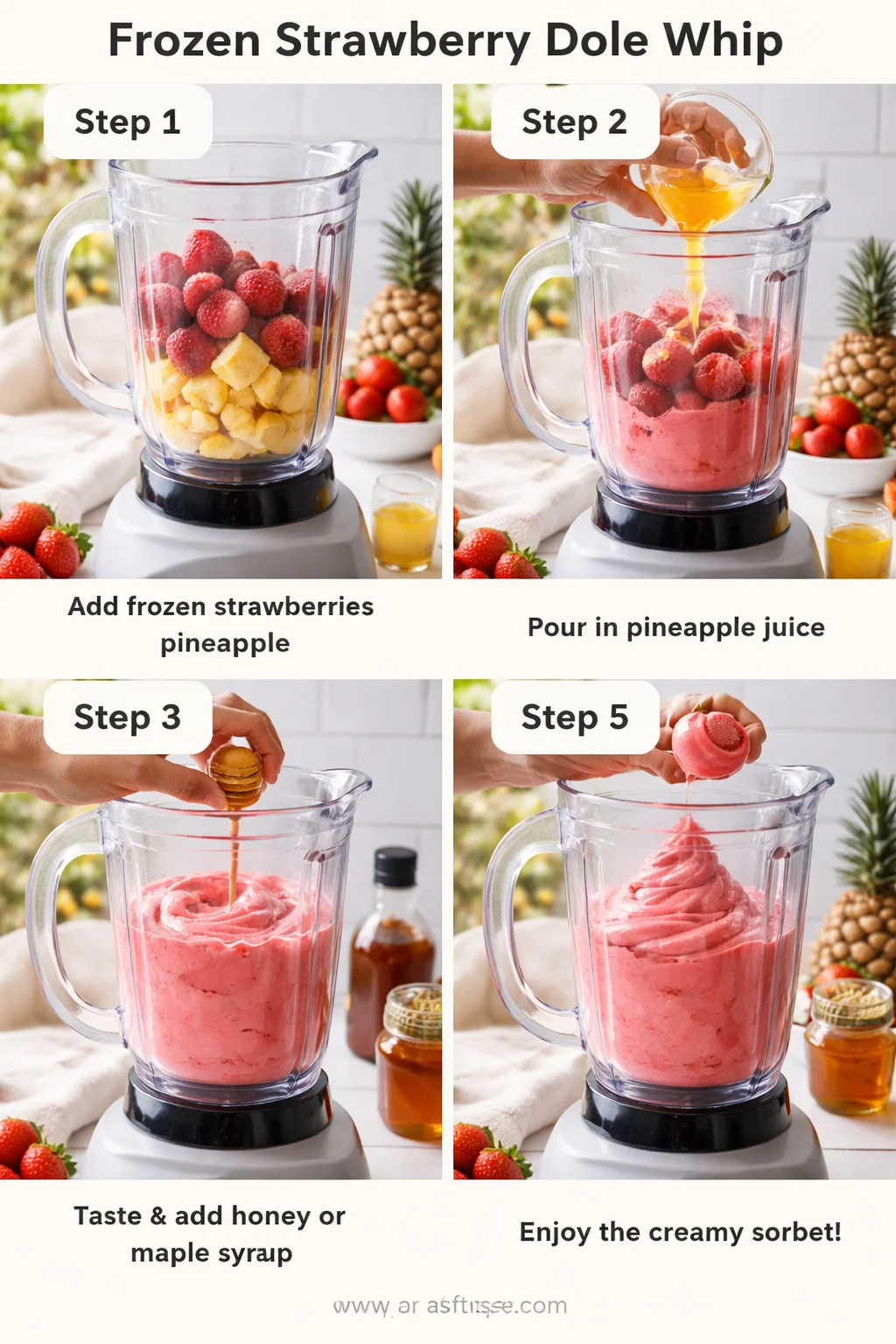 Frozen Strawberry Dole Whip Delight